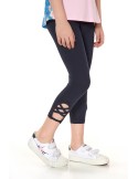 Girls\' 3/4 black leggings NDZ8429 - Online store - Boutique